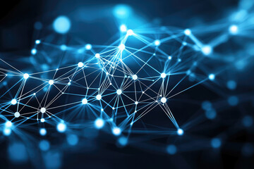 Obraz premium Exploring network connections digital data visualization technology infographic abstract close-up connectivity trends