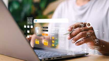 Document Management System DMS. Enterprise resource planning ERP. Document workflow sharing...
