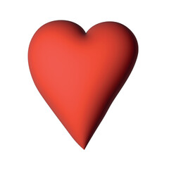 3d heart clipart Single element for design