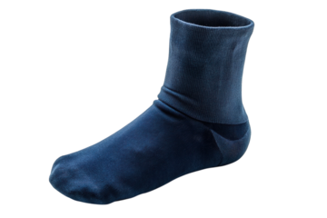A single blue sock isolated