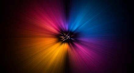 Fototapeta premium Colorful Light Burst