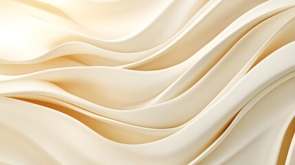 Obraz premium Abstract illustration of flowing, pale yellow curves.