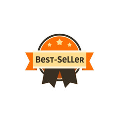 Premium Bestseller Badge Orange Label Award Seal Top Seller Product Quality Guarantee Excellent High Rated Popular Award Winning Best Choice Top Rated Product Design Element one icon stars sales first