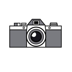 Vintage Camera Illustration Stylish Design Graphic Photography Equipment Retro Camera Image Professional Photographer Classic Camera Vector Illustration Digital Camera Image Modern Camera Design art  