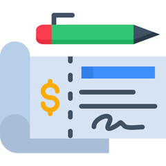 Bank Check Icon