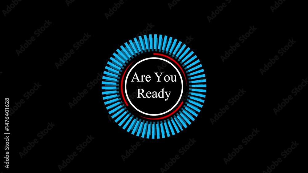 Poster circular progress bar with centered 