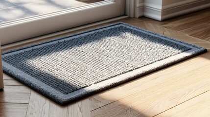 Welcome mat mockup is a stylish door crew, crisp as a new handshake.