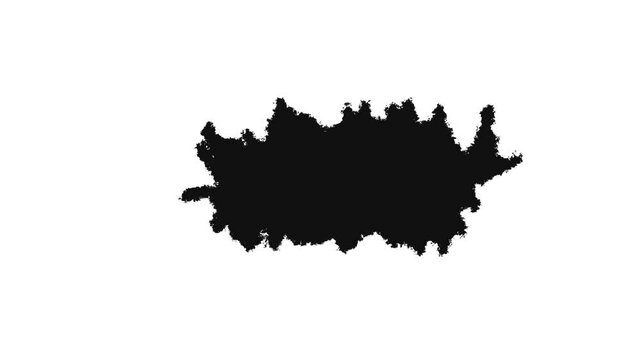 Paintbrush Stroke Animation on White Background