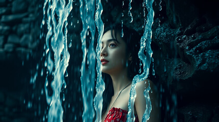 woman in water