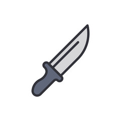 Sleek Blade Graphic Illustration With Silver Metallic Finish Isolated