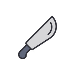 Isolated Machete Illustration On Transparent Background For Versatile Use