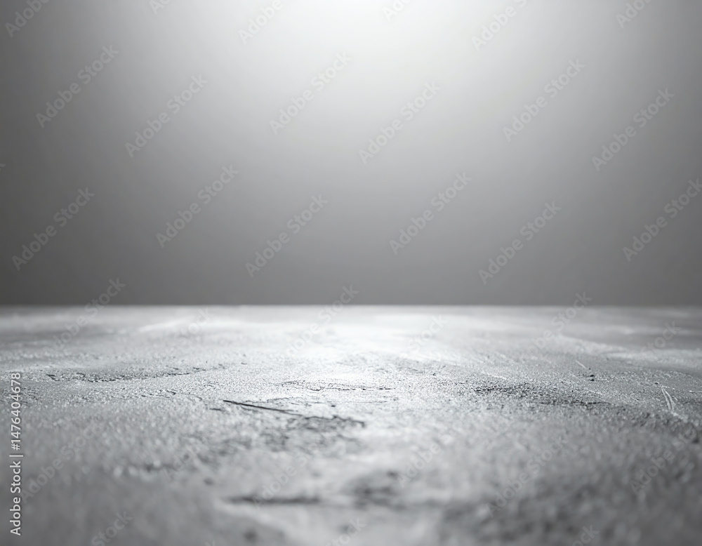 Poster a minimalist gray surface fades into a softly lit background, creating a serene and abstract visual 