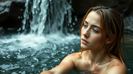 woman in water