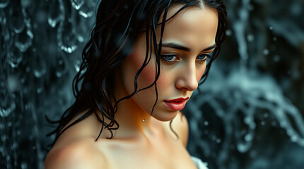 woman in water