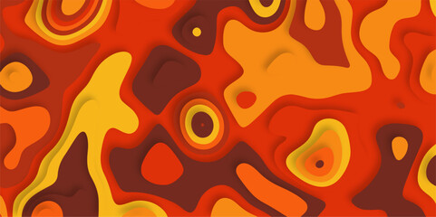 Abstract topographic contours map background, wave paper curved reliefs abstract background. geographic line map Modern design with topographic wavy pattern design for poster. vector illustration. 