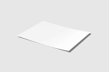 Blank US Letter Certificate Mock-up with grey background 