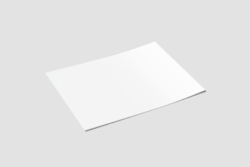 Blank US Letter Certificate Mock-up with grey background 