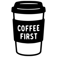 coffee cup vector illustration