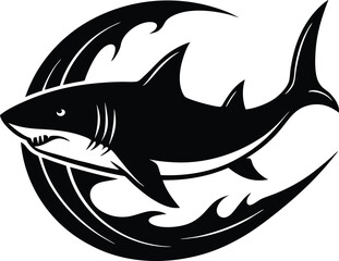 Fototapeta premium vector illustration of a shark