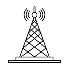 transmitter line art vector