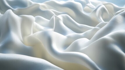 Obraz premium Fluid Dynamic Waves Abstract Background In Gentle Monochrome Color Palette With Delicate Shapes