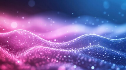 Vibrant Waves of Color Dance in Digital Harmony