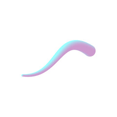 blue nail polish isolated