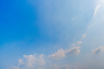 clear blue sky background,clouds with background, Blue sky background with tiny clouds. White fluffy clouds in the blue sky. 