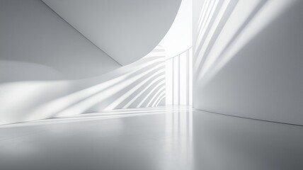Light Patterns Dance in a Modern Minimal Space