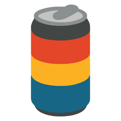 Fototapeta premium Colorful soda can illustration, Family Fun Digital Files, colorful Family clipart design, Family Fun day design sublimation 
