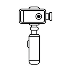 smartphone gimbal black vector silhouette