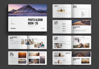Photo Album Book Template Landscape