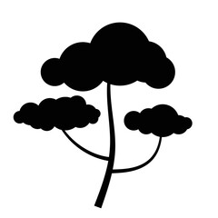 Tree silhouette icon