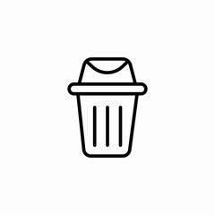 open bin icon sign vector