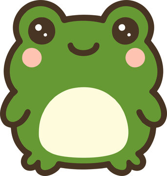 cute green frog cartoon clip art preview