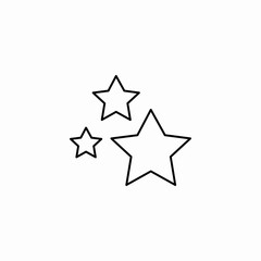 Obraz premium stars night sky icon sign vector