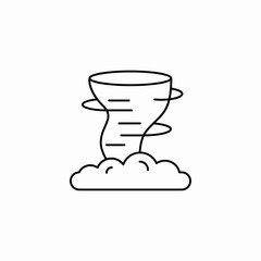 storm tornado weather icon sign vector