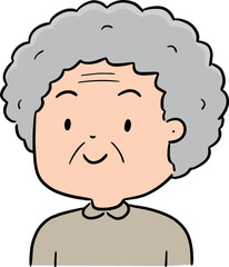 Illustration of elder people
