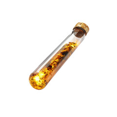 Fototapeta premium Trapped Inferno Fire Contained in Glass Test Tube