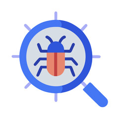 Fototapeta premium Bug Tracking Applications and Trends Icon