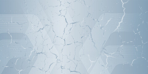 Abstract hexagon lines on gray background. Geometric stripe line art design for poster, brochure, cover, website, banner. modern trendy design