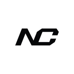NC monogram logo design letter text name symbol monochrome logotype alphabet character simple logo