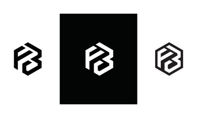 monogram letter FB logo vector illustration