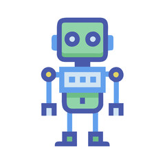 Fototapeta premium Robot Technology Icon for Automation