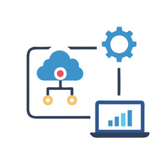  SaaS Platform Icon for Cloud Services
