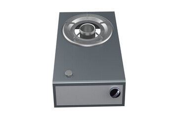 Compact Single Burner Gas Stove with Minimalist Design for Small Kitchens, Camping, and Space-Saving Solutions, KITCHEN BURNER GAS STOVE OVEN COOKING, on a PNG Transparent Background