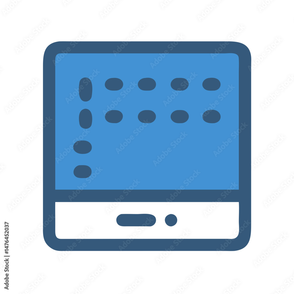 Aufkleber touchpad icon for modern input devices