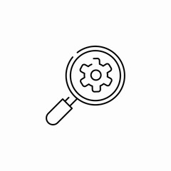search engine magnifier icon sign vector