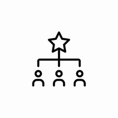 team leader star icon sign vector