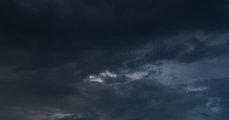 Cloud storm sky dark rain lightning thunder stormy typhoon nature light scene rainy atmosphere...